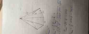 Правильная шестиугольная пирамида. Формулы объема и площади поверхности. Решение геометрической задачи