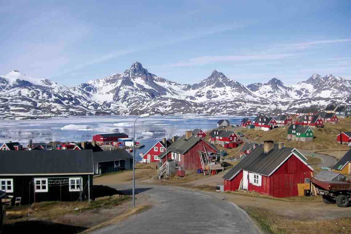 Площадь Гренландии, климат, население, города, флаг