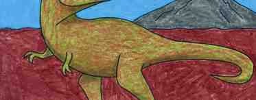 Как нарисовать динозавра: легкое пошаговое руководсто для детей