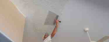 Как нанести штукатурку на потолок
