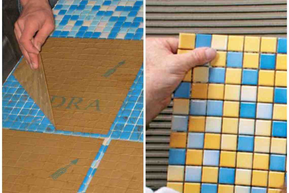 Как клеить мозаичную плитку