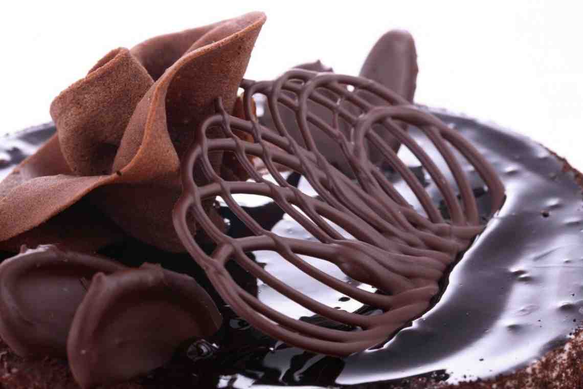 Способы украшения тортов шоколадом