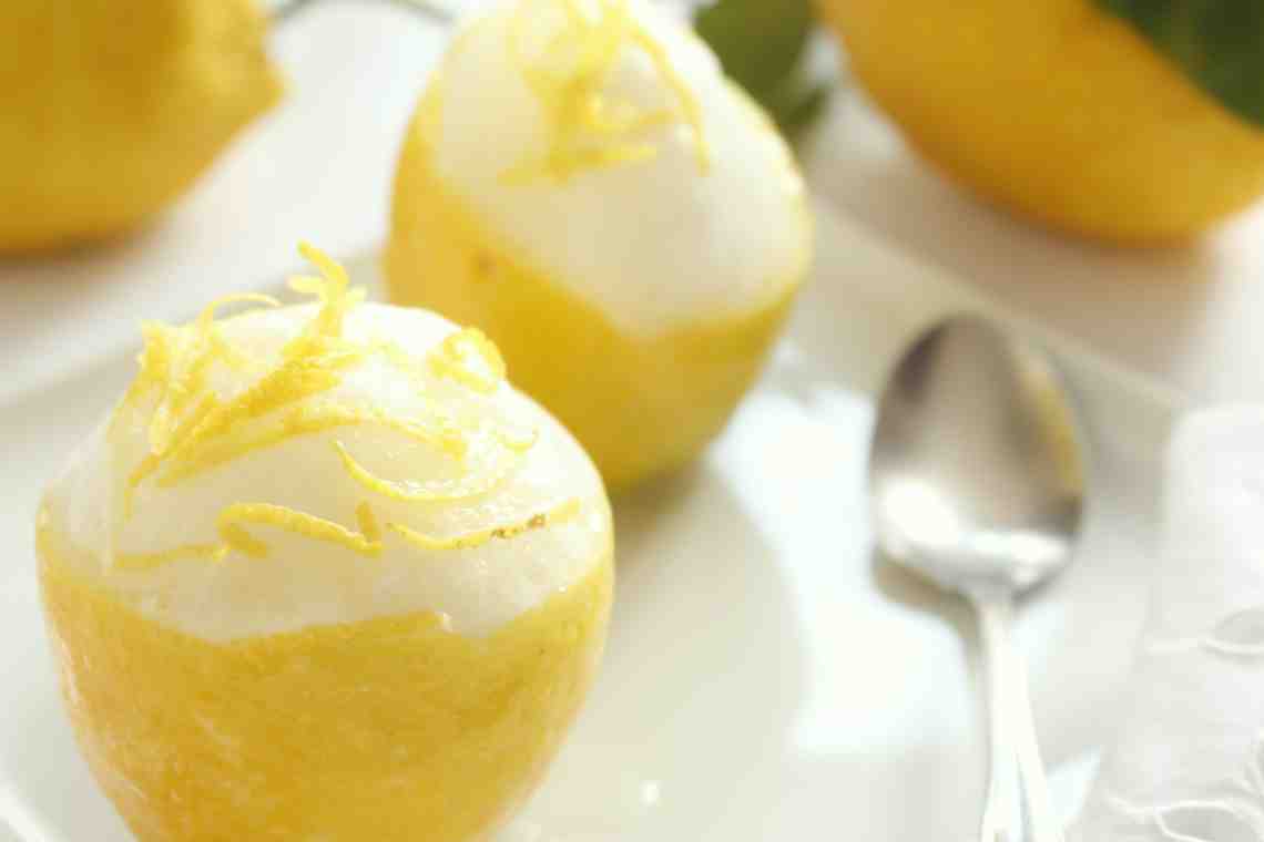 Лимонный сорбет: способы приготовления в домашних условиях