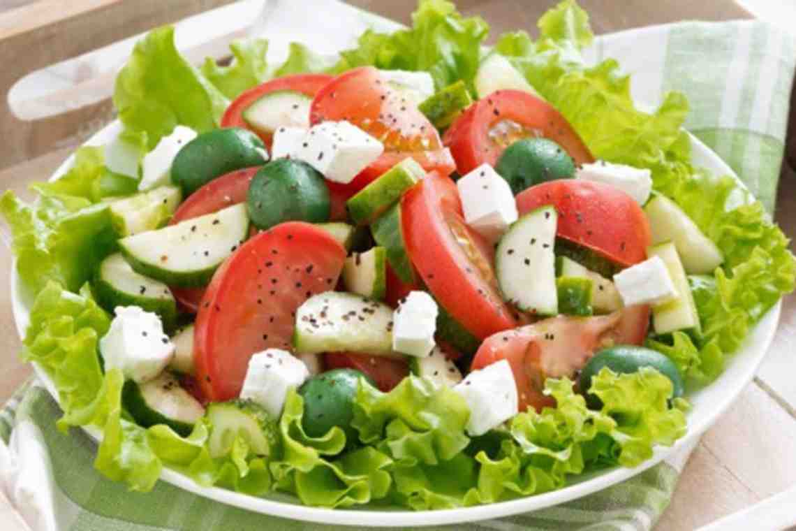Сколько калорий в огурцах и помидорах и в салате из данных овощей