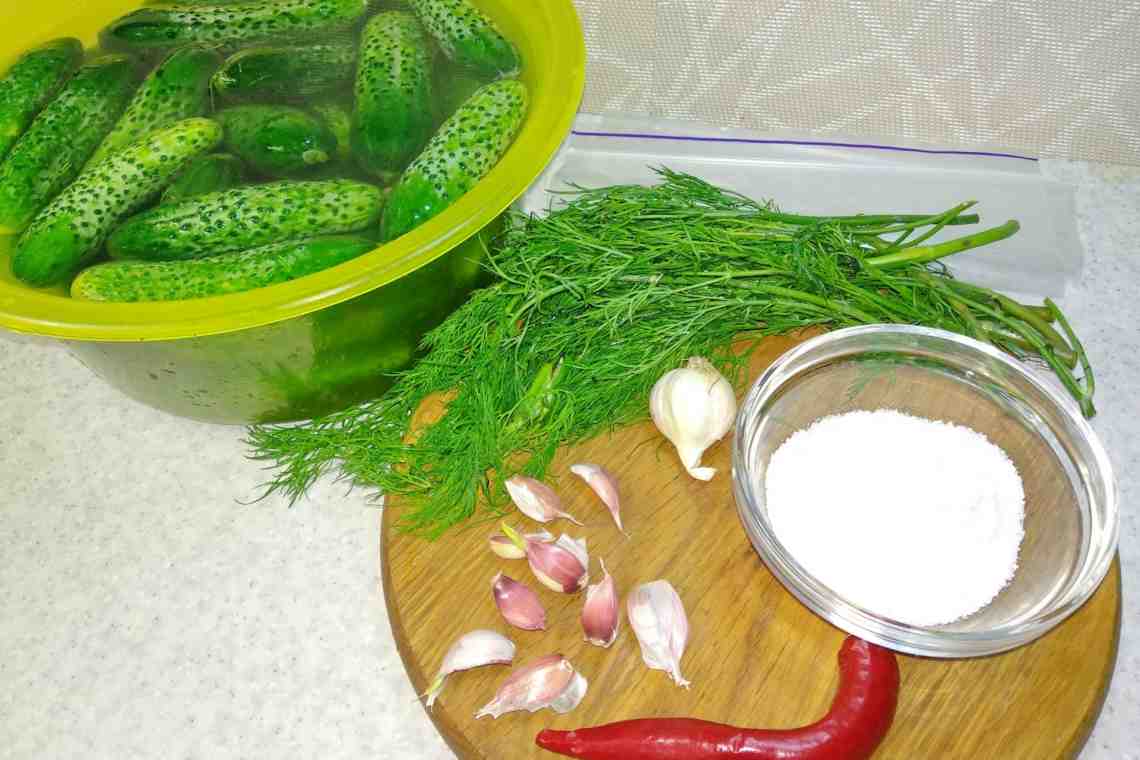 Рецепт малосольных огурчиков быстрого приготовления