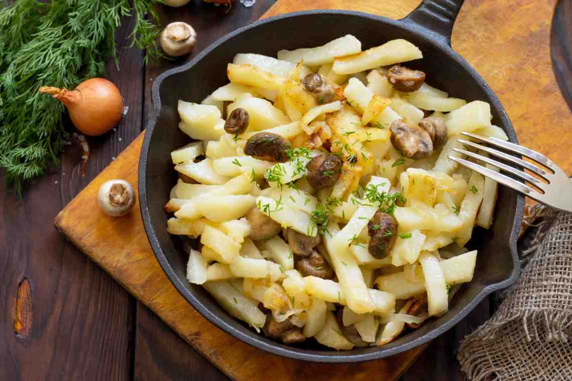 Картофель жареный с грибами: секреты приготовления