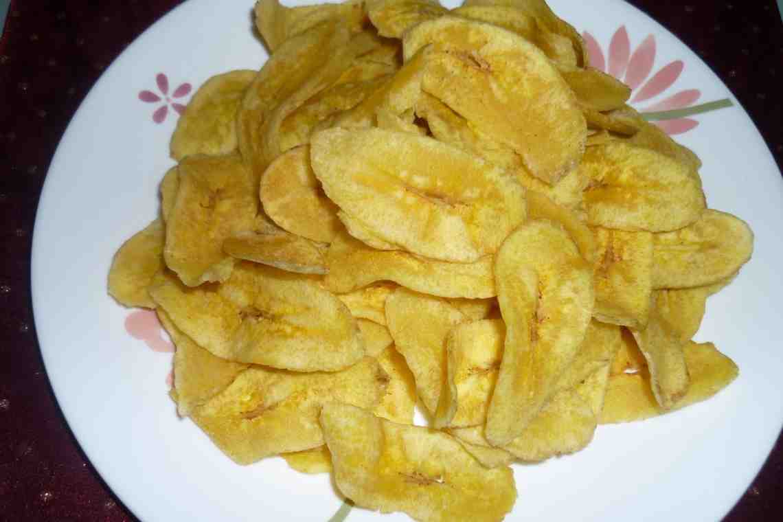 Как сделать чипсы из картофеля и бананов