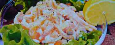 Диетический салат из кальмаров - рецепт, особенности приготовления и отзывы