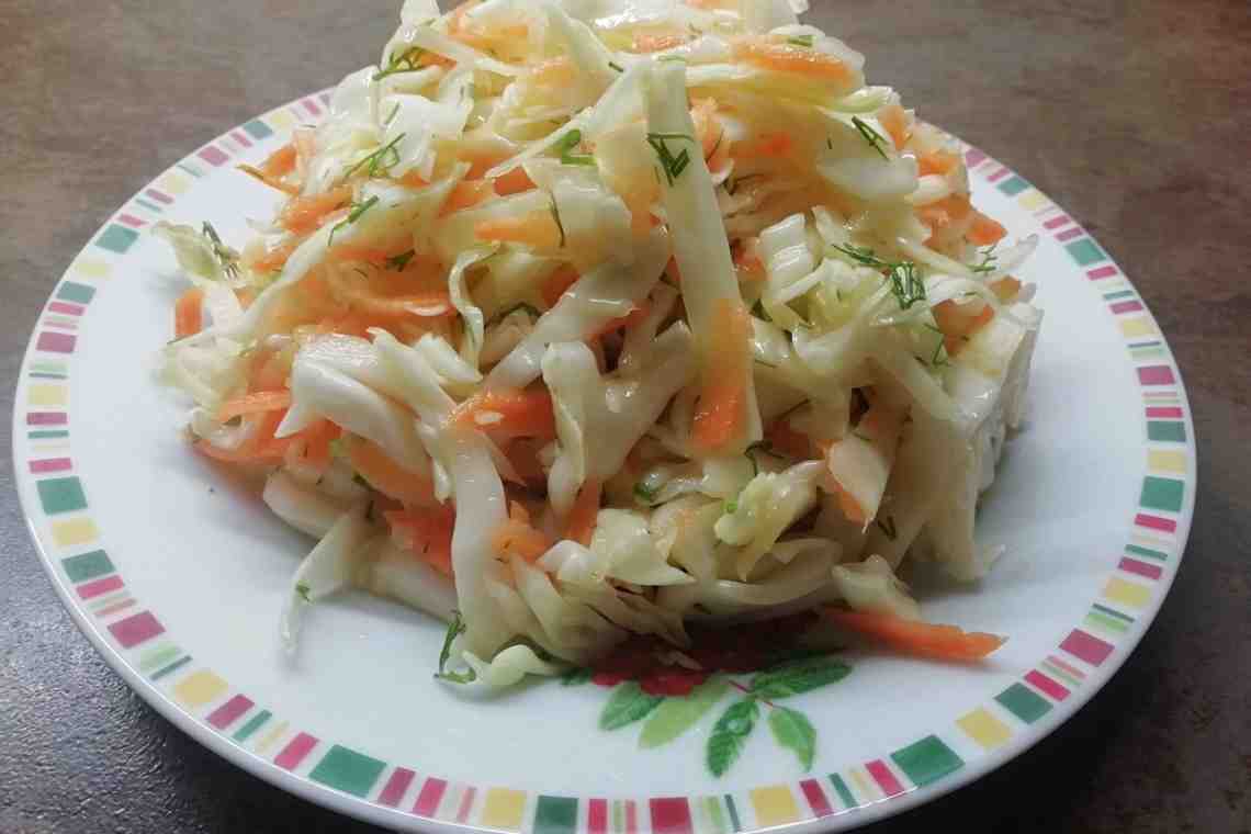 Пошаговый рецепт витаминного салата из капусты и моркови