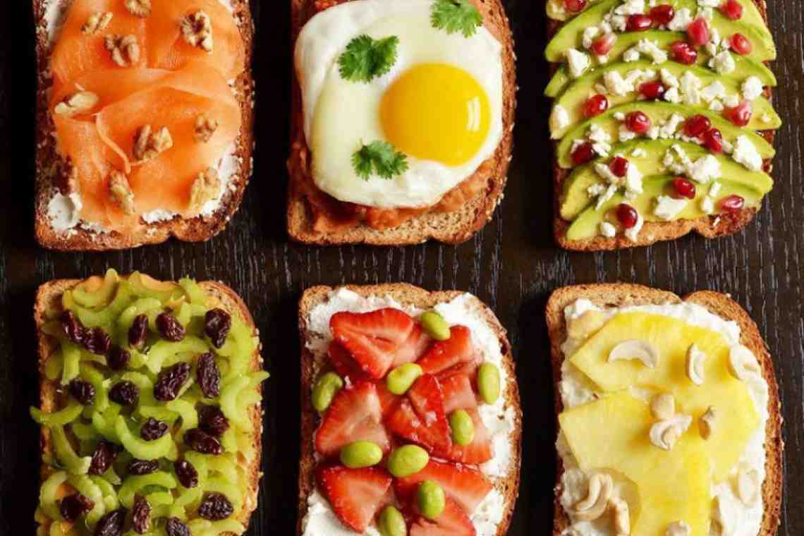 Вкусные и полезные бутерброды на завтрак