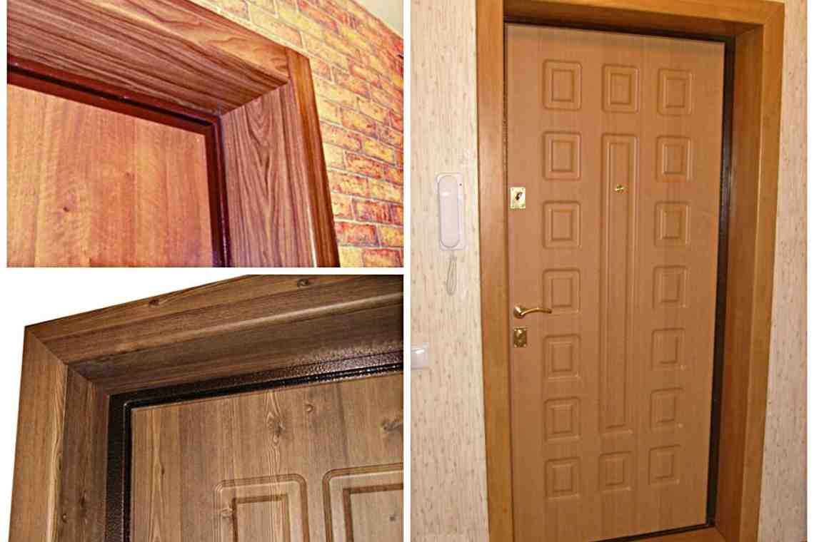 Как крепить доборы откосов входной двери