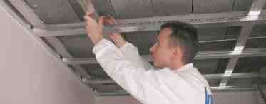 Как крепить гипсокартон на потолке