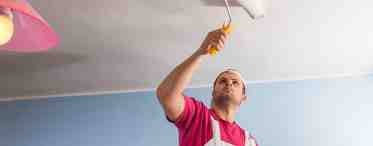 Как избежать ошибок при покраске потолка
