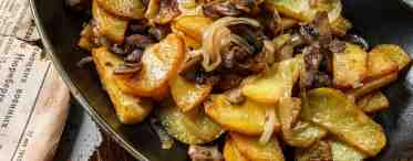 Жареная картошка с грибами и луком: рецепт, советы по приготовлению
