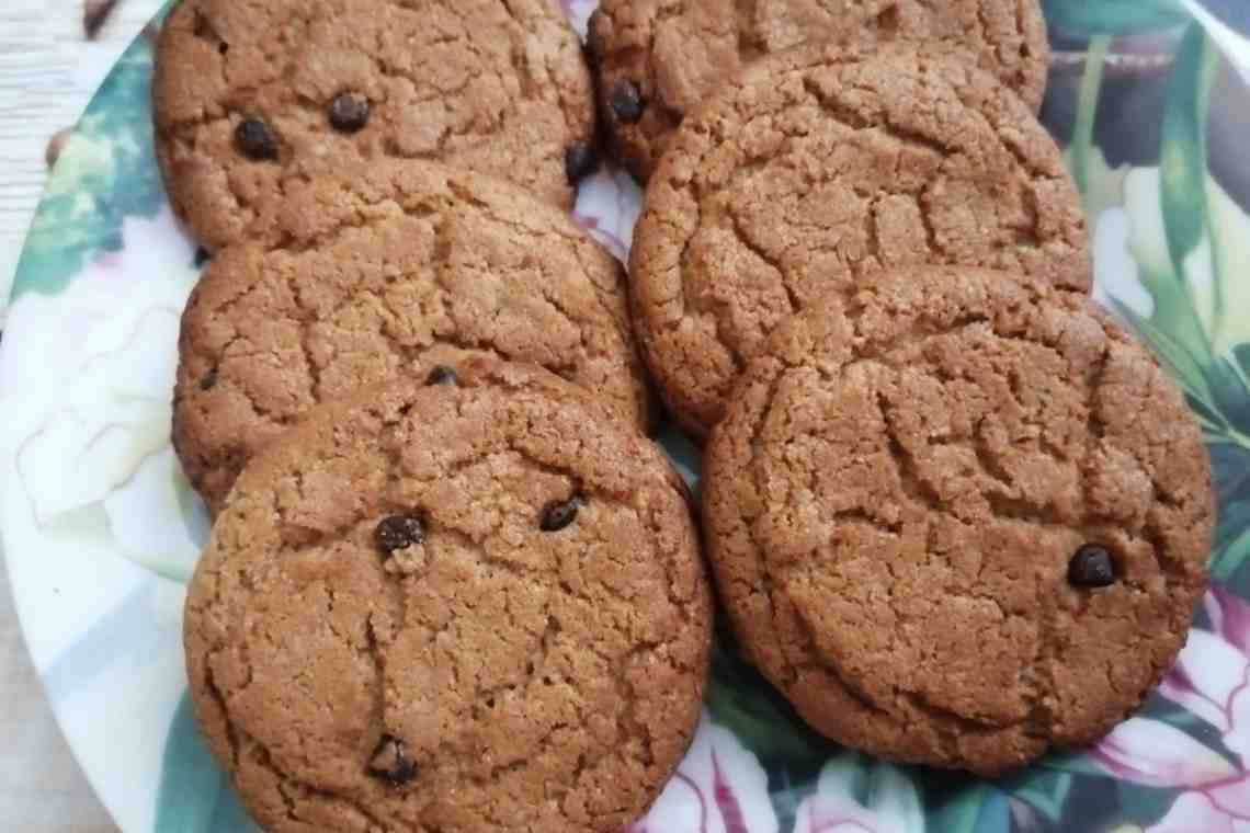 Простой рецепт овсяного печенья с шоколадом