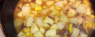 Картошка с тушенкой - рецепт для ленивых