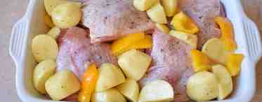 Рецепт курицы с картошкой в утятнице в духовке