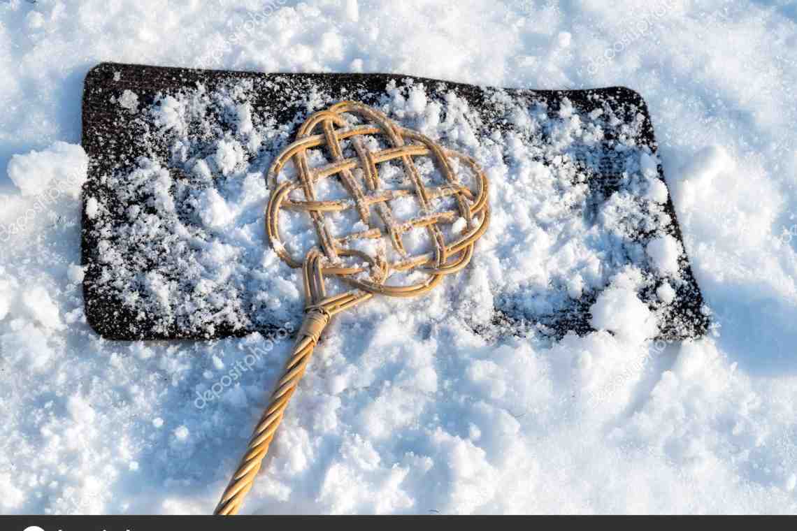 Как чистить снегом ковер