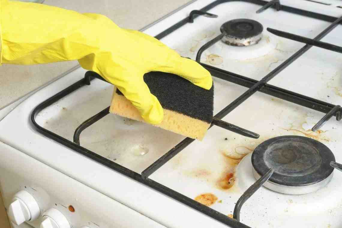 Как очистить плиту в домашних условиях