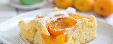 Пирог с абрикосами и творогом: рецепт