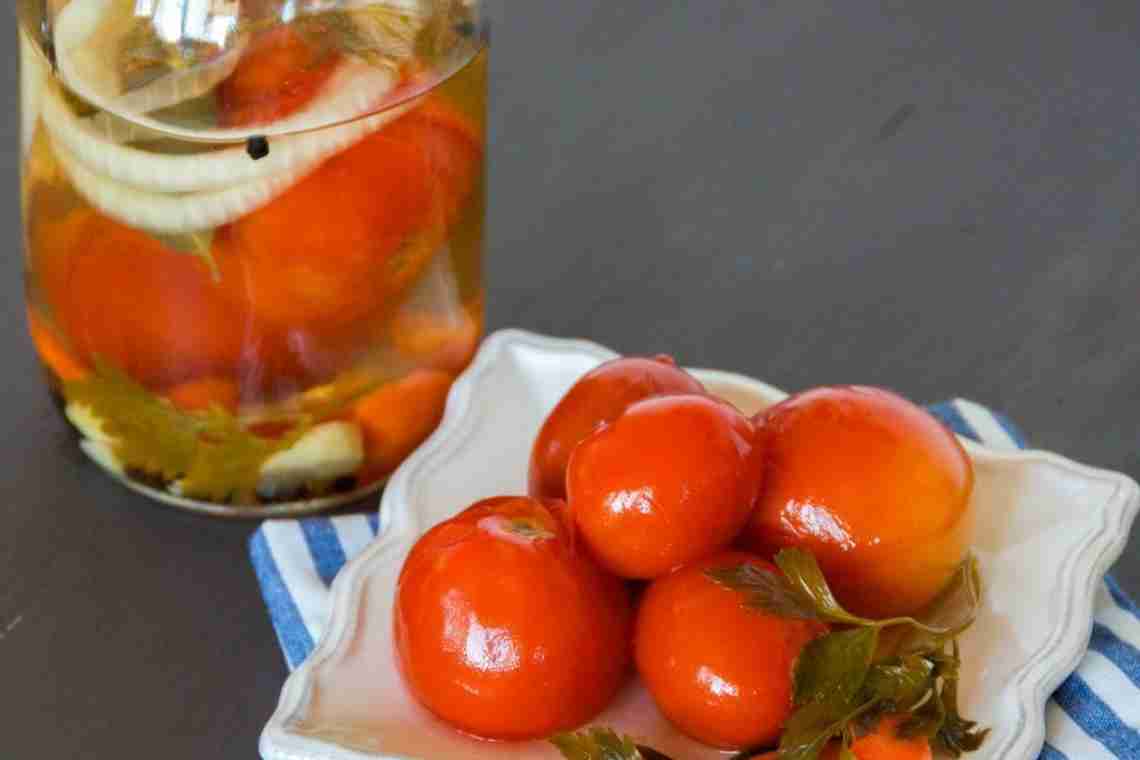Маринованные помидоры с кислотой лимонной. Рецепт приготовления