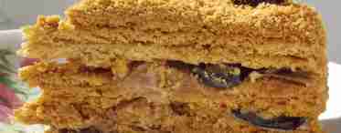 Торт с черносливом и грецкими орехами: рецепт. Медовый торт с черносливом и грецкими орехами