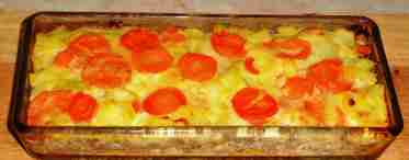Картофельная запеканка с овощами в духовке
