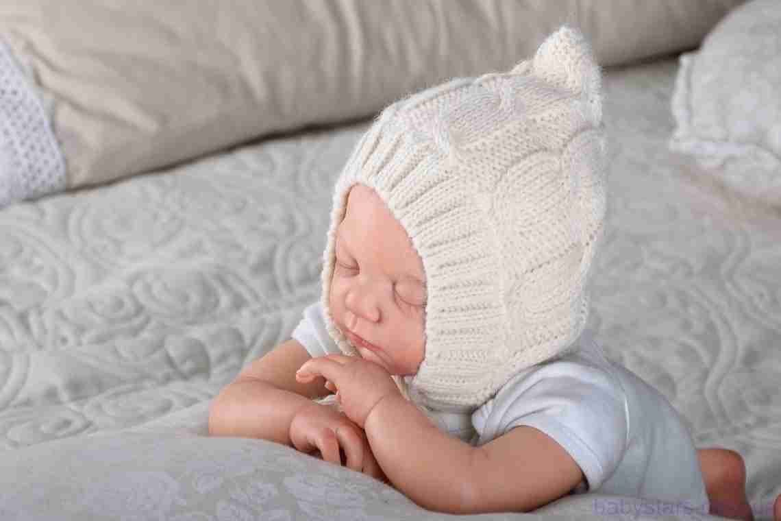 Как связать теплую шапочку новорожденному