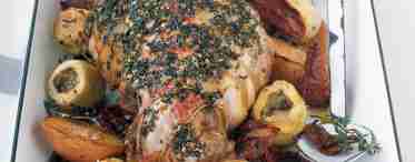 Оригинальное блюдо к праздничному столу: баранья нога, запеченная с овощами