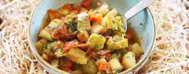 Рецепт рагу из кабачков с картофелем
