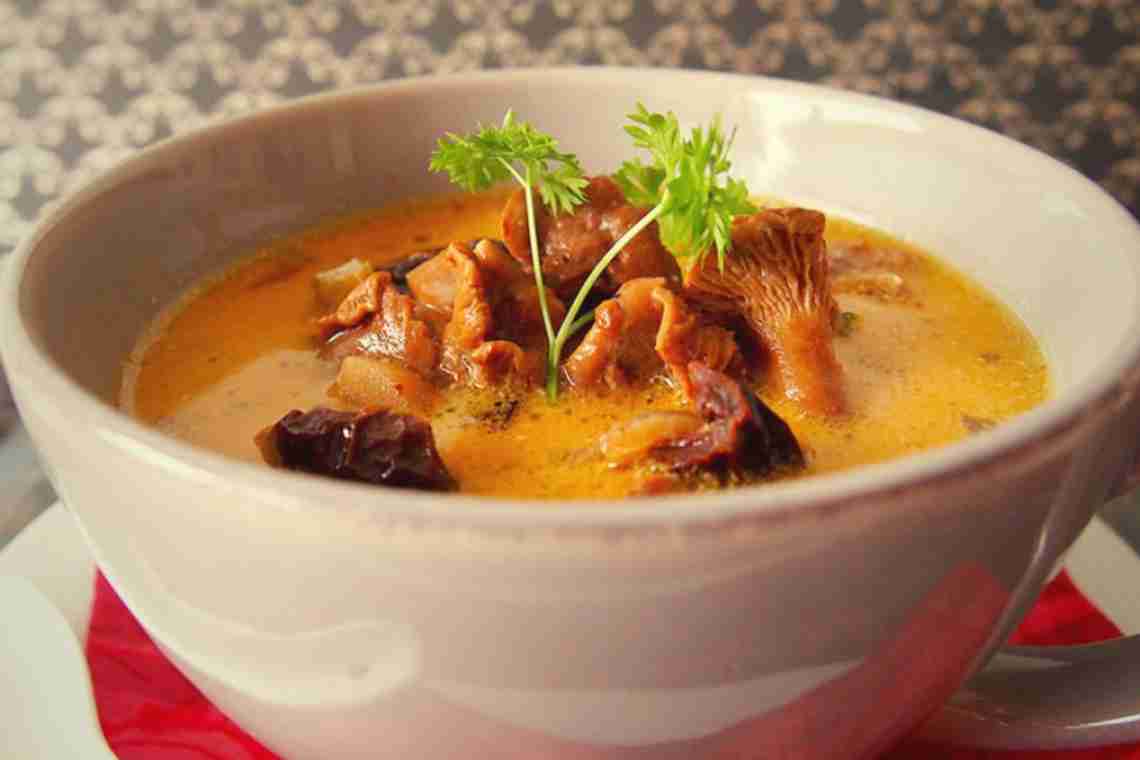 Как сварить вкусный суп из лисичек