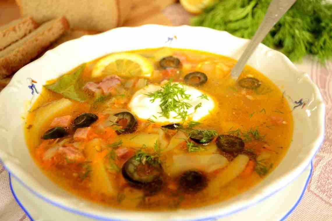 Суп - солянка с грибами