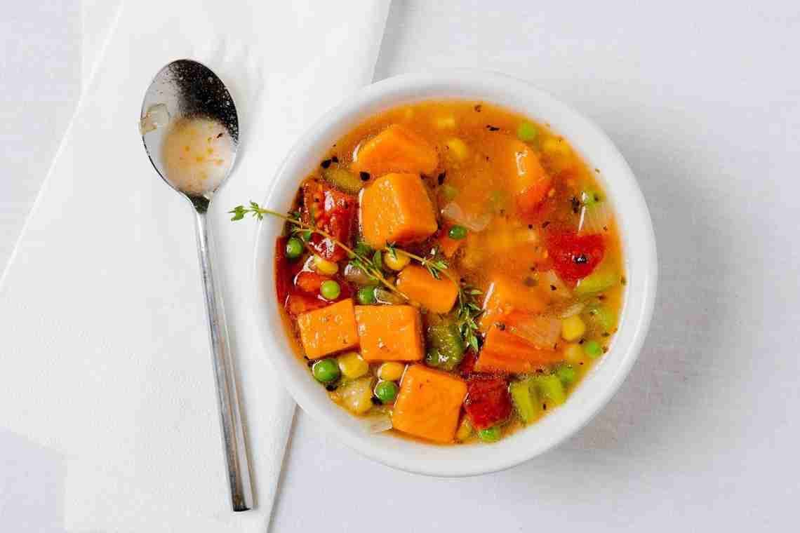 Как приготовить овощной суп ребенку