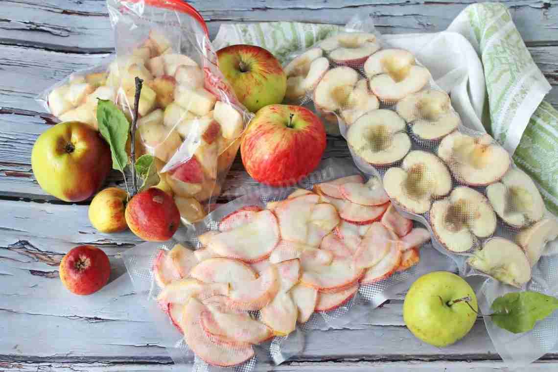Способи заморожування яблук на зиму